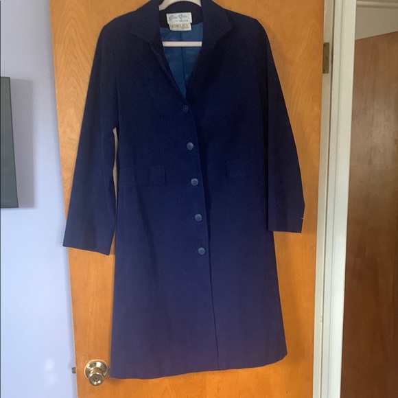 Suede Trench Coat with Notched Lapel - Picture 4 of 7